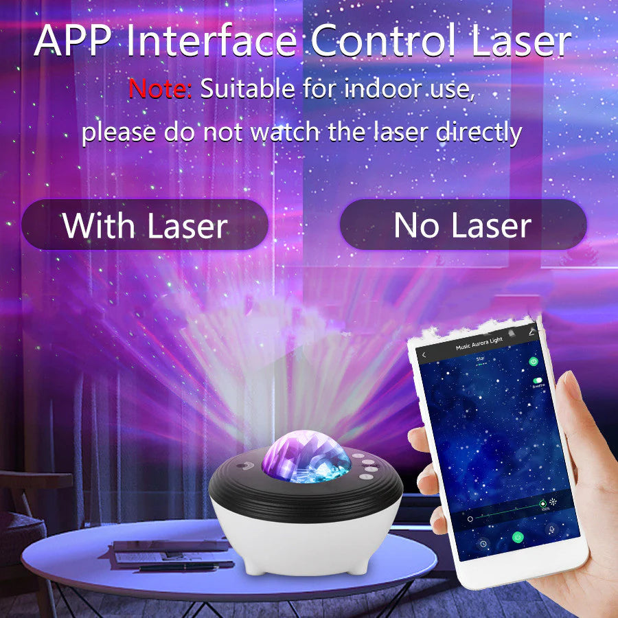 Smart Voice-Activated Aurora Projector Light