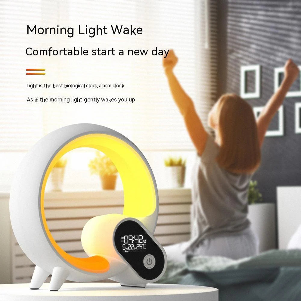 Q Light Analog Bluetooth Digital Alarm Clock Colorful Atmosphere