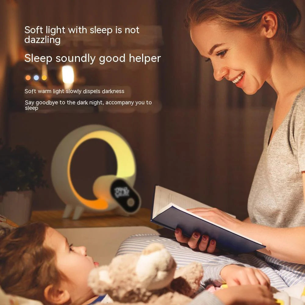 Q Light Analog Bluetooth Digital Alarm Clock Colorful Atmosphere