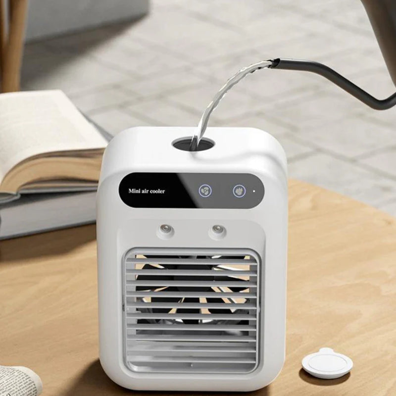 Portable 3-in-1 Air Cooler Fan - Compact AC for Home, Office, and Vehicle | Rapid Cooling and Humidifying | Ships from the USA | Popular on TikTok and Amazon