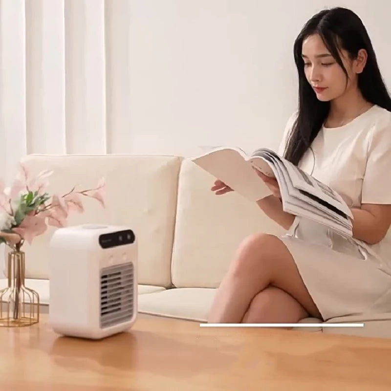 Portable 3-in-1 Air Cooler Fan - Compact AC for Home, Office, and Vehicle | Rapid Cooling and Humidifying | Ships from the USA | Popular on TikTok and Amazon