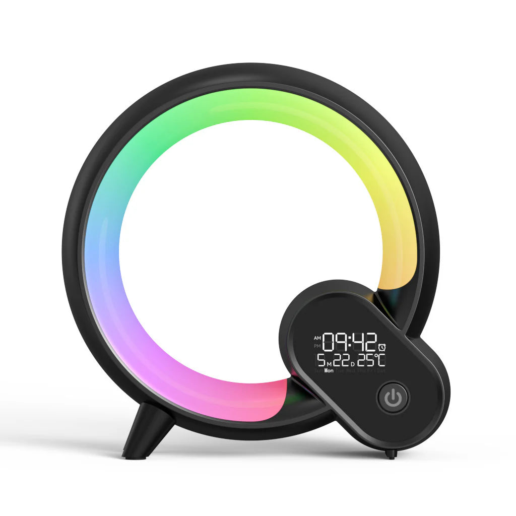 Q Light Analog Bluetooth Digital Alarm Clock Colorful Atmosphere