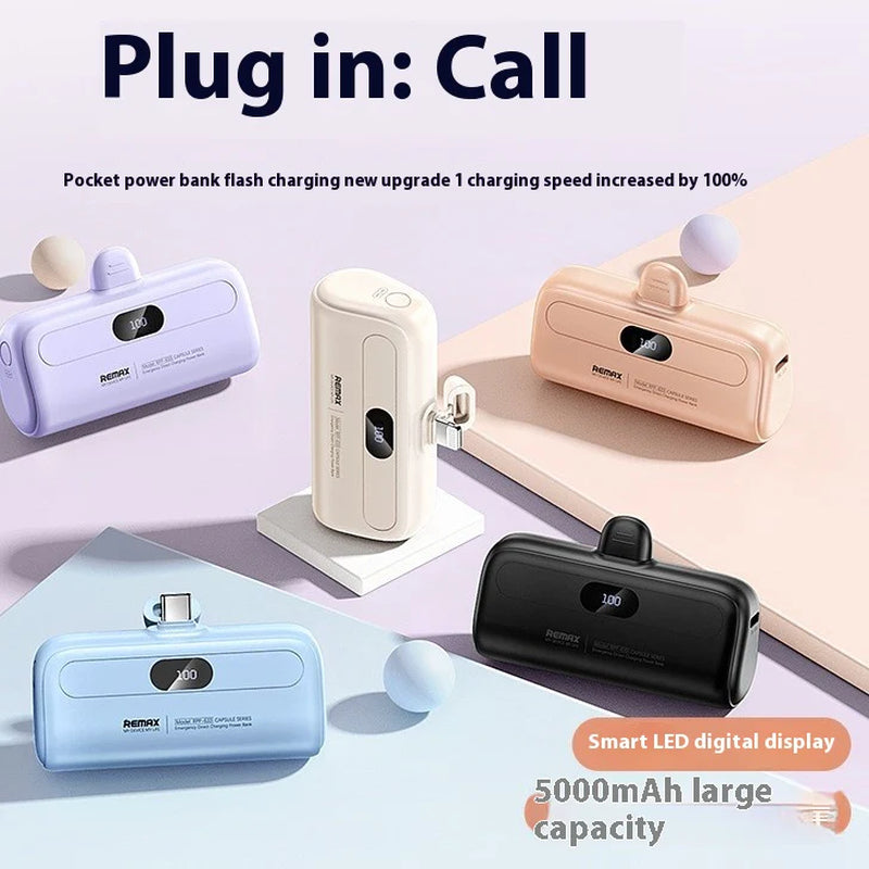 Portable 5000Mah Backup Charger