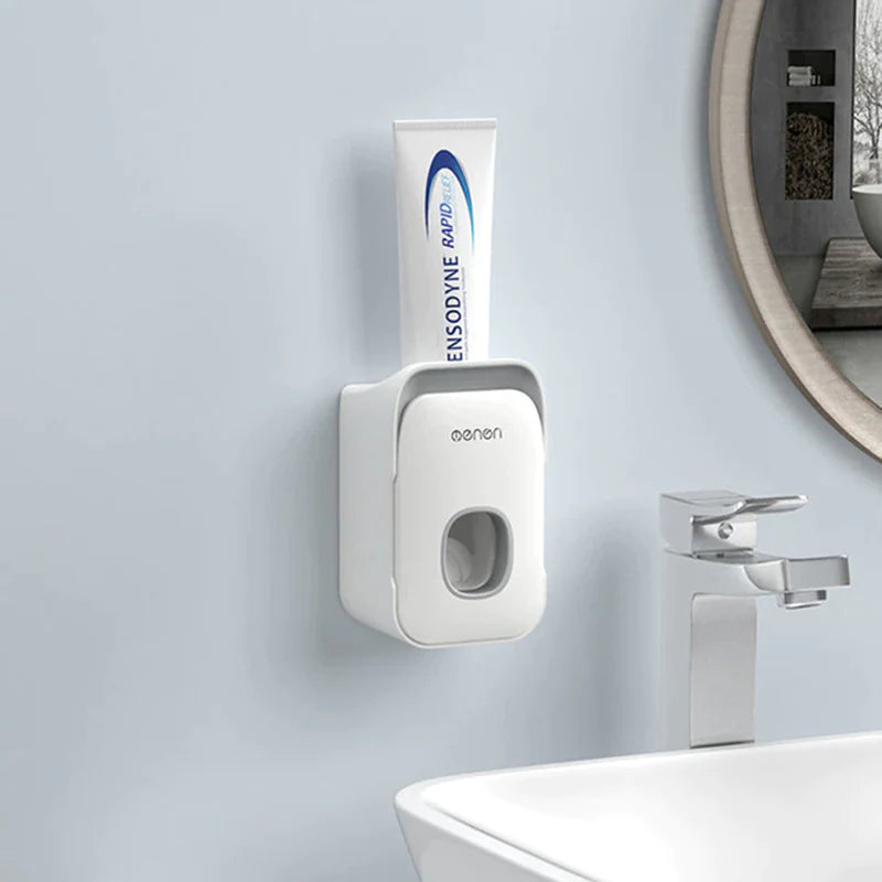 Magnetic Adsorption Waterproof Storage Box with Toothpaste Dispenser Wall Mounted Bathroom Accessories