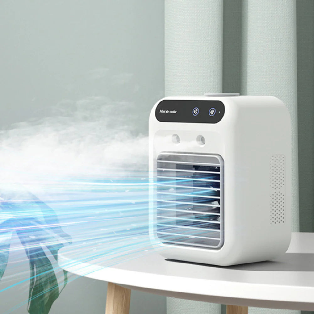 Portable 3-in-1 Air Cooler Fan - Compact AC for Home, Office, and Vehicle | Rapid Cooling and Humidifying | Ships from the USA | Popular on TikTok and Amazon