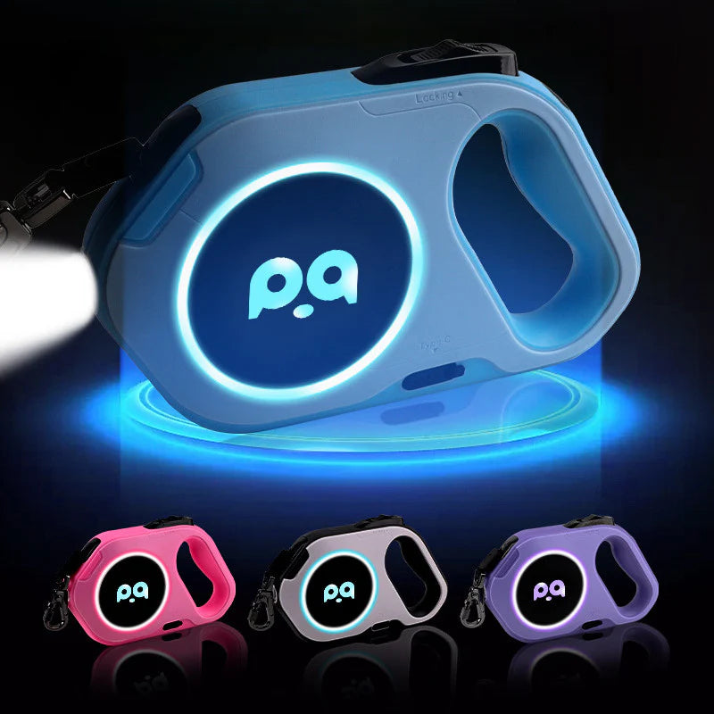 Smart LED Pet Lead Auto Reel Leash