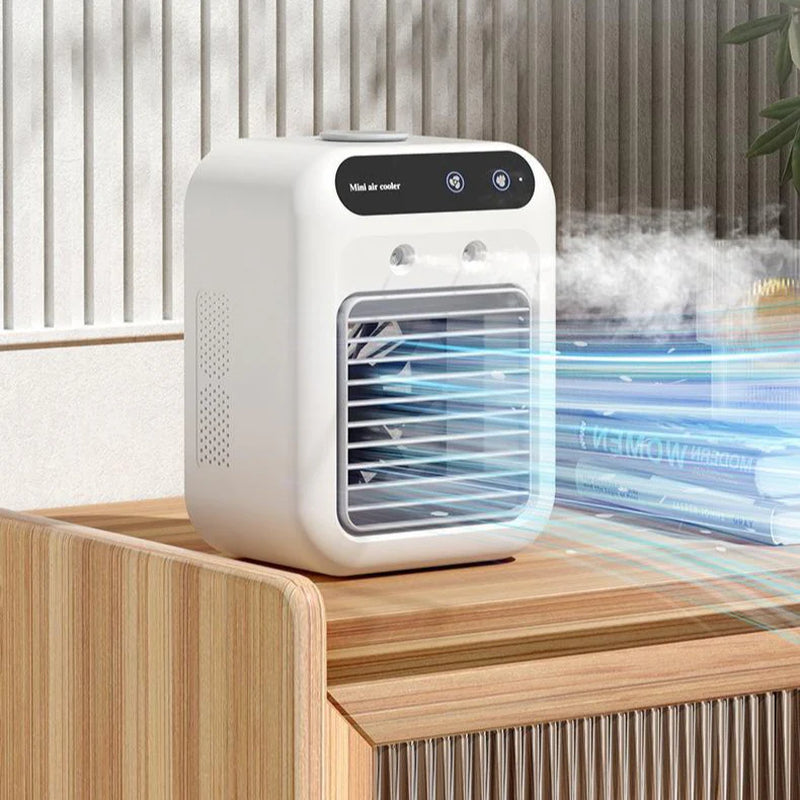 Portable 3-in-1 Air Cooler Fan - Compact AC for Home, Office, and Vehicle | Rapid Cooling and Humidifying | Ships from the USA | Popular on TikTok and Amazon