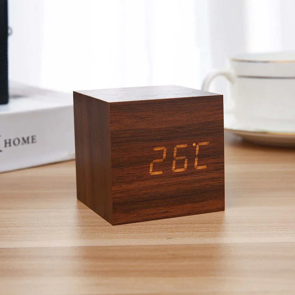 Alva Wooden Minimalist Table Clock
