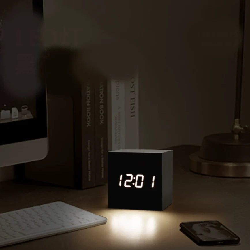 Alva Wooden Minimalist Table Clock