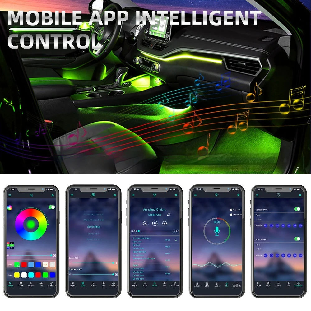Auto Glow Drive Hue Veil Secret Cabin Mood Lights