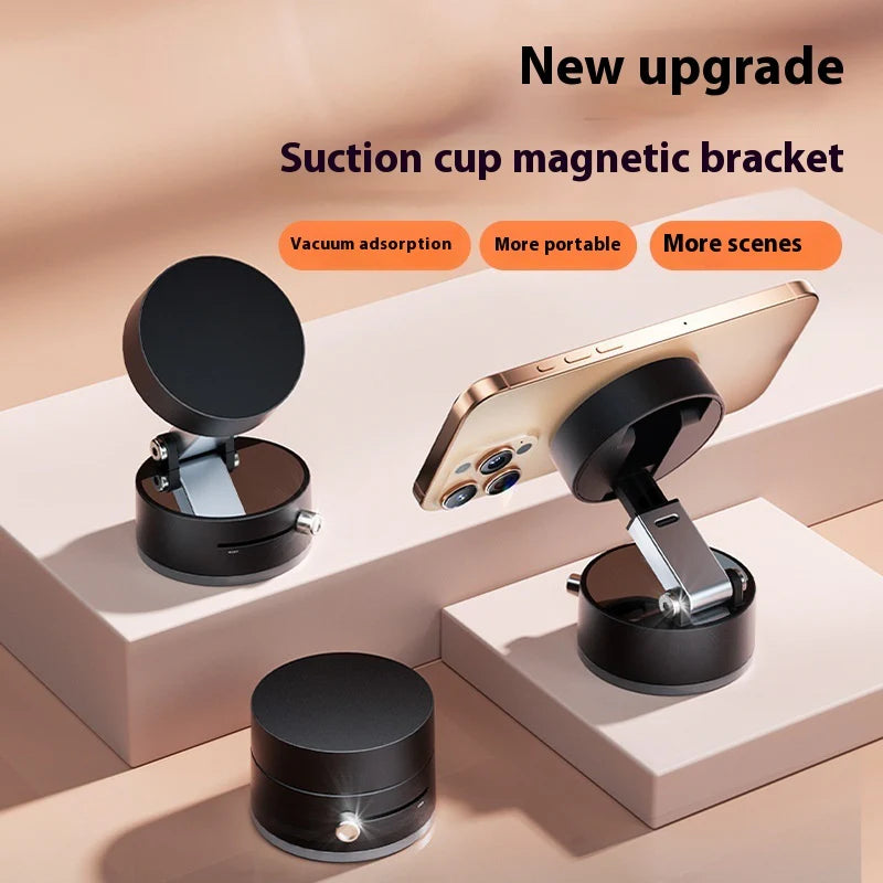 Foldable Magnetic Vacuum Car Phone Holder 