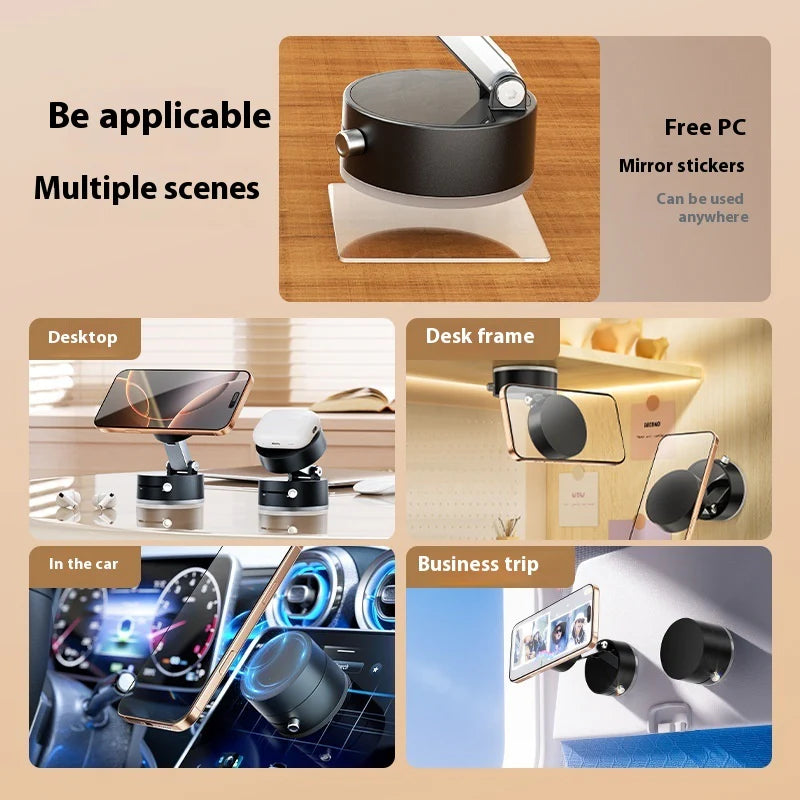 Foldable Magnetic Vacuum Car Phone Holder 