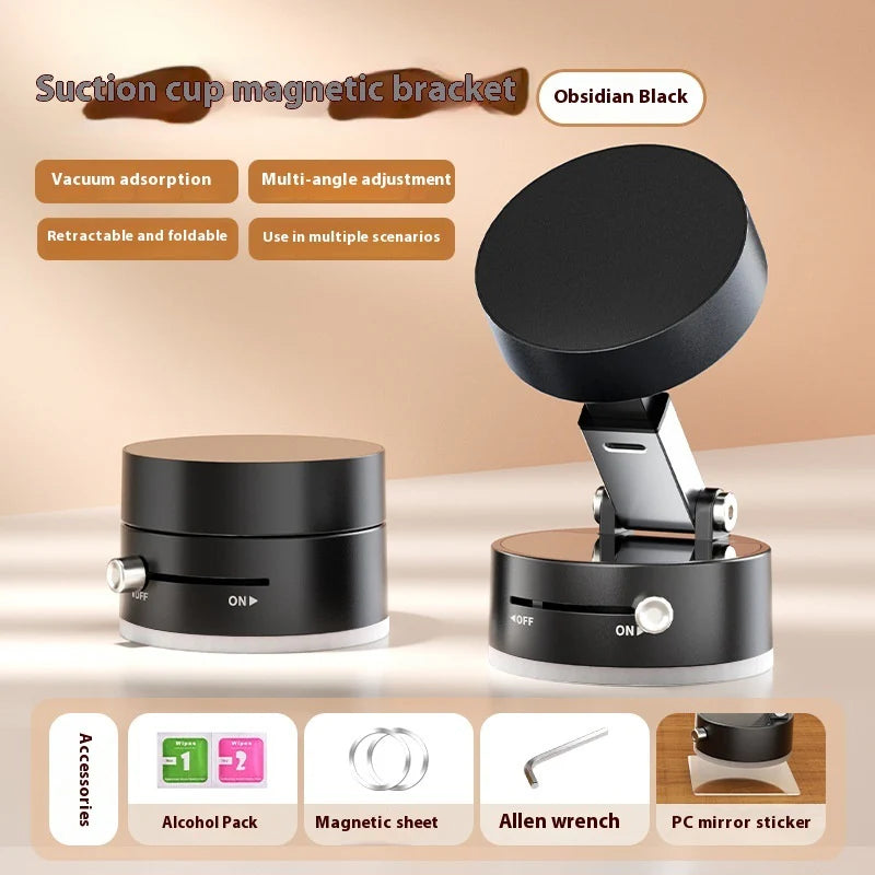 Foldable Magnetic Vacuum Car Phone Holder 