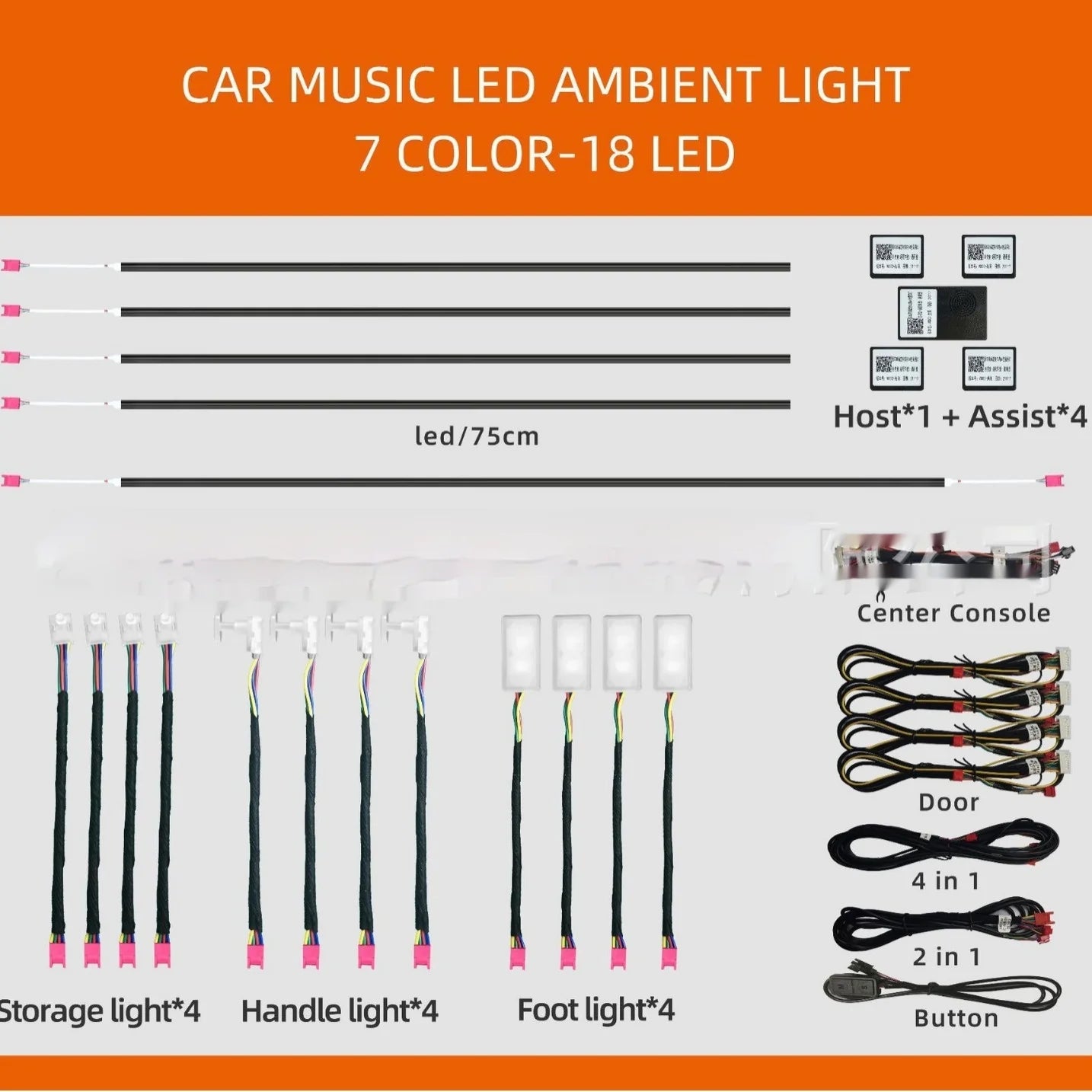 Auto Glow Drive Hue Veil Secret Cabin Mood Lights