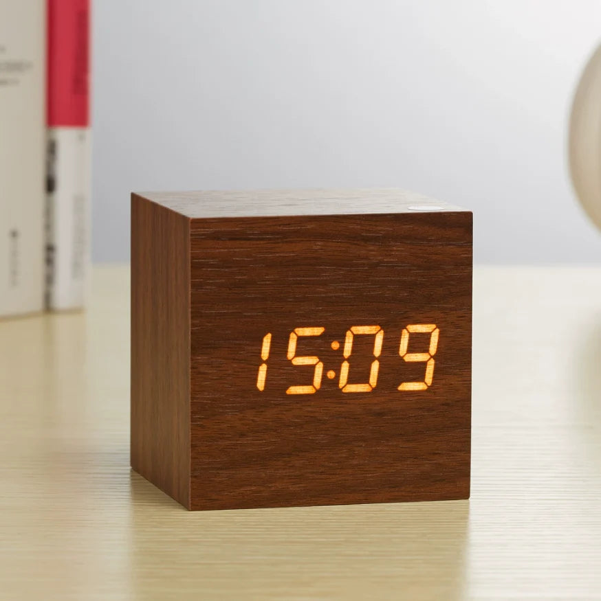 Alva Wooden Minimalist Table Clock