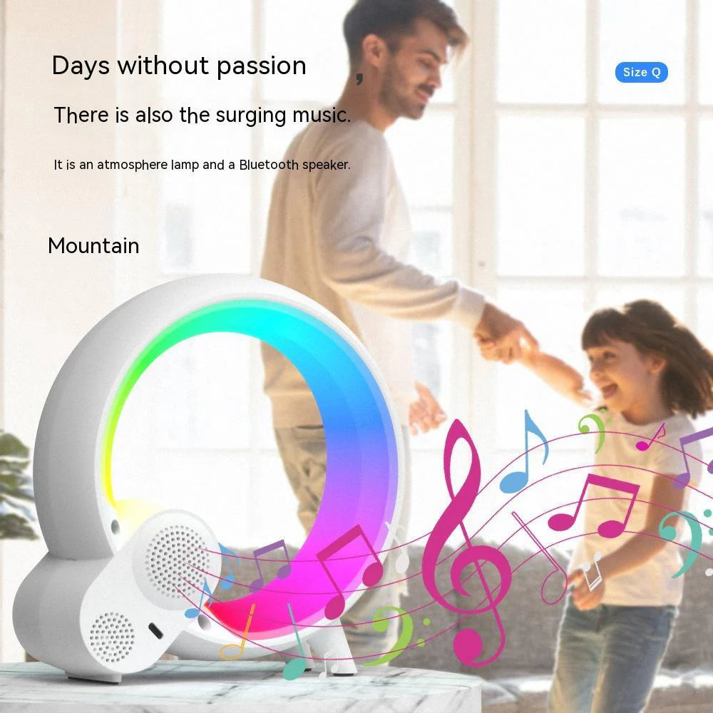 Q Light Analog Bluetooth Digital Alarm Clock Colorful Atmosphere 
