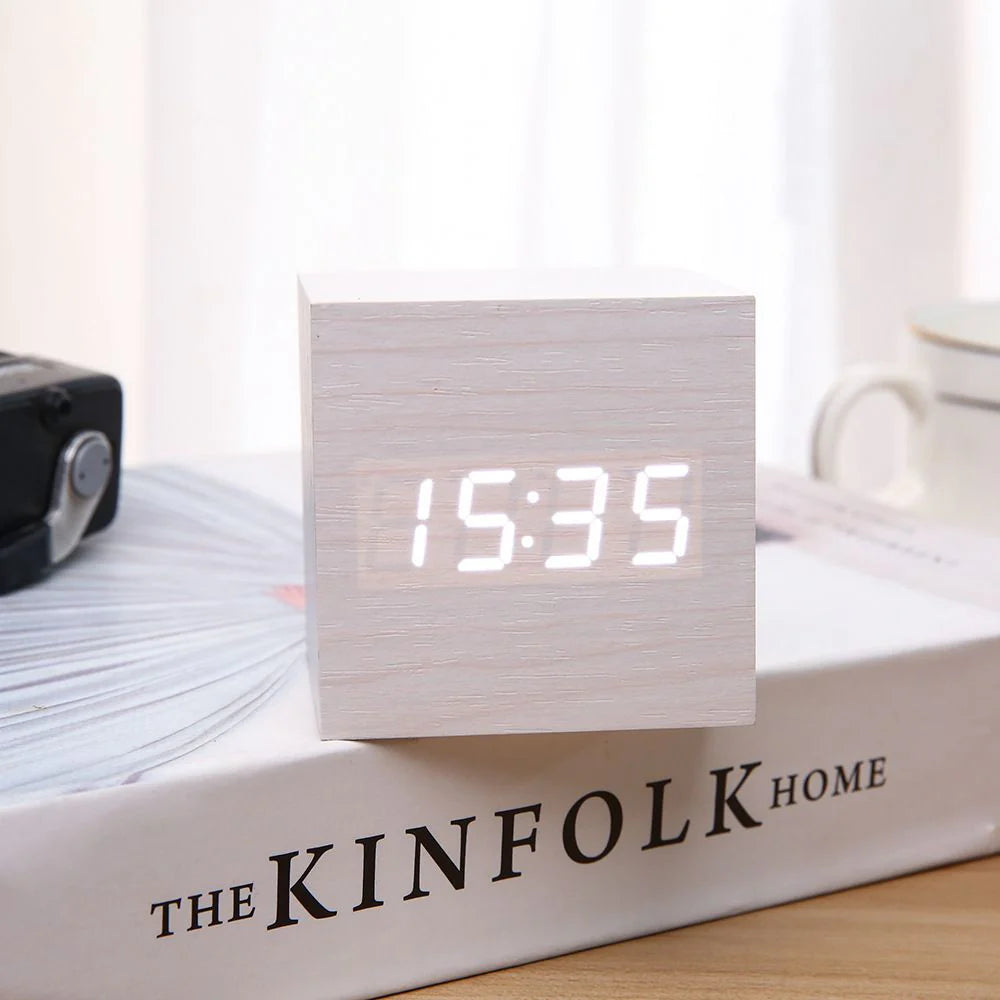 Alva Wooden Minimalist Table Clock