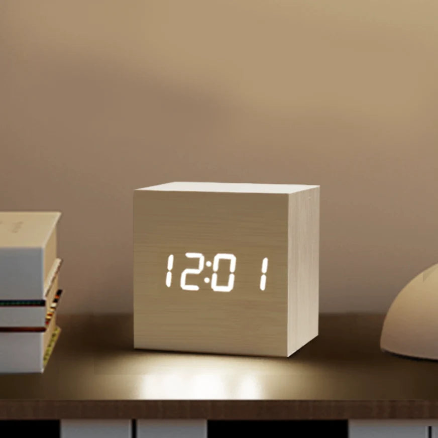 Alva Wooden Minimalist Table Clock