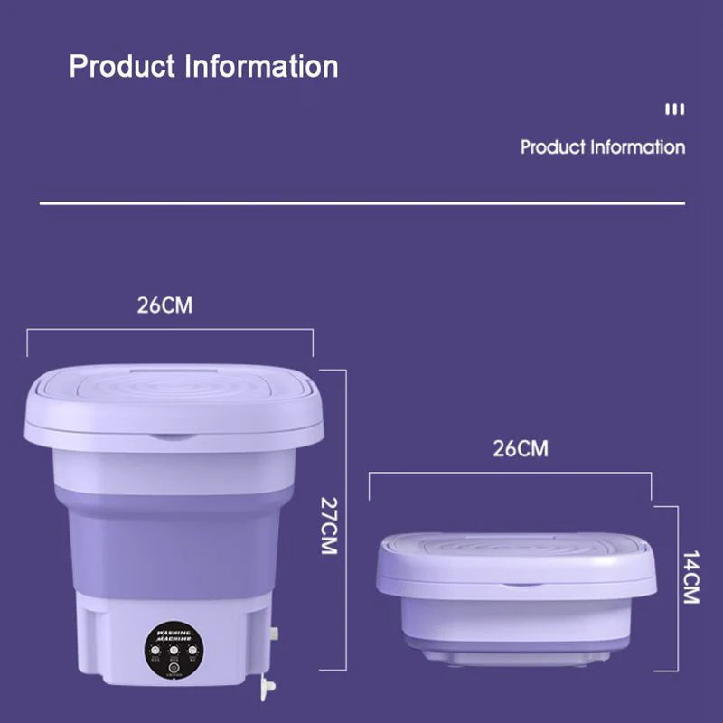 Compact Collapsible Laundry Machine